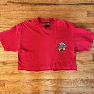 Vintage Harley Davidson Cropped T-shirt size L